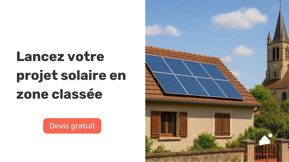 Installation panneaux solaires zone classée démarches administratives solutions devis gratuit