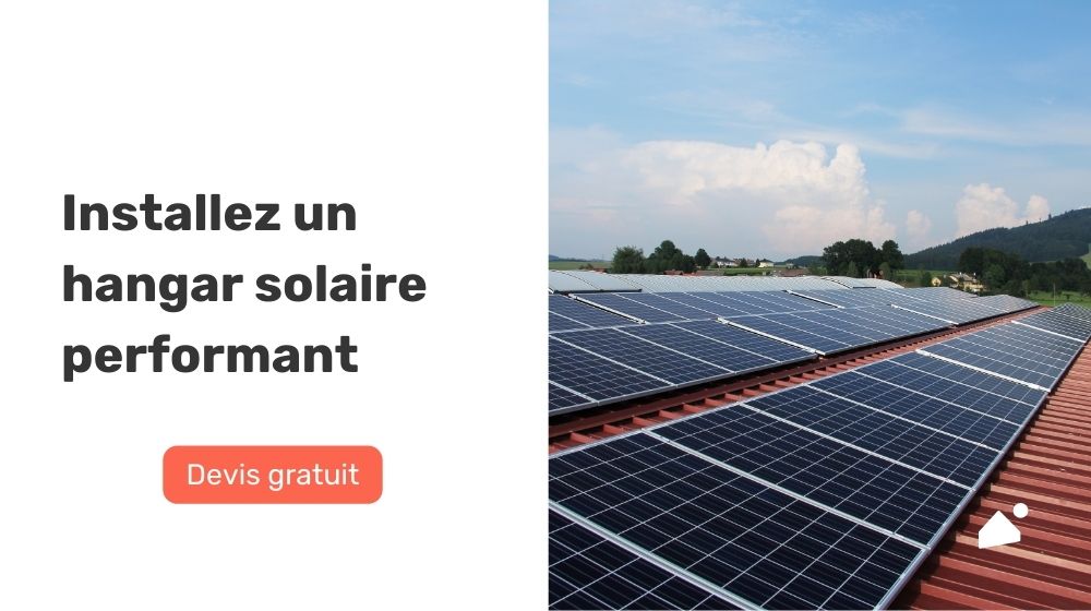 Hangar agricole avec installation photovoltaïque optimisé pour autoconsommation revente devis gratuit