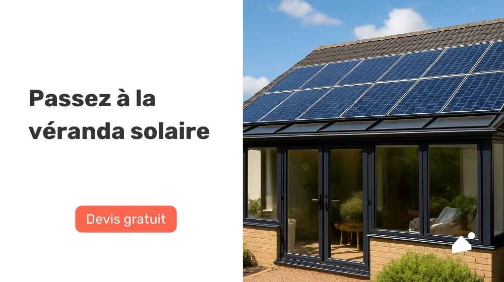 installation panneaux solaires véranda exposée sud production électricité verte devis gratuit