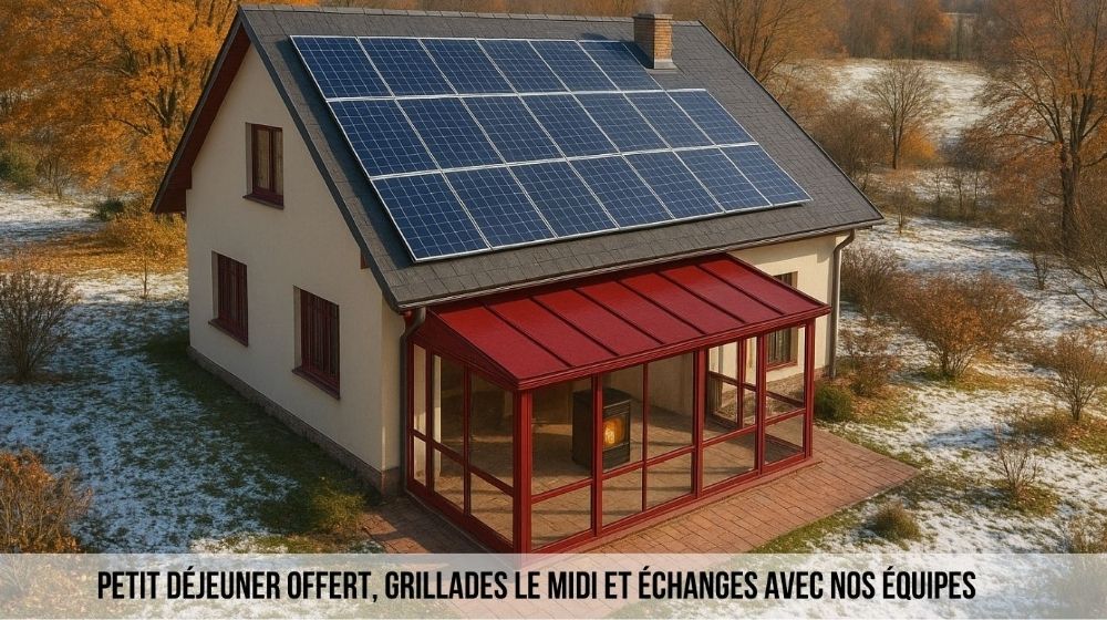 portes ouvertes energie renouvelable panneaux solaires poele granulés hoben menuiserie pergola veranda