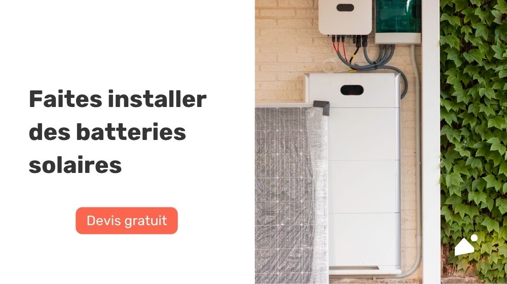 Batterie solaire autoconsommation électrique installation panneaux photovoltaiques devis